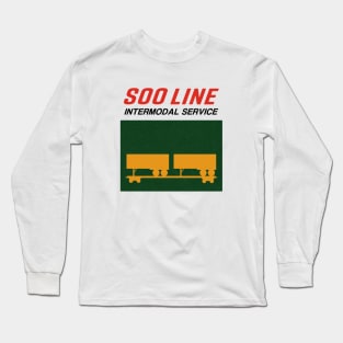 Soo Line Intermodal Trailer Train Long Sleeve T-Shirt